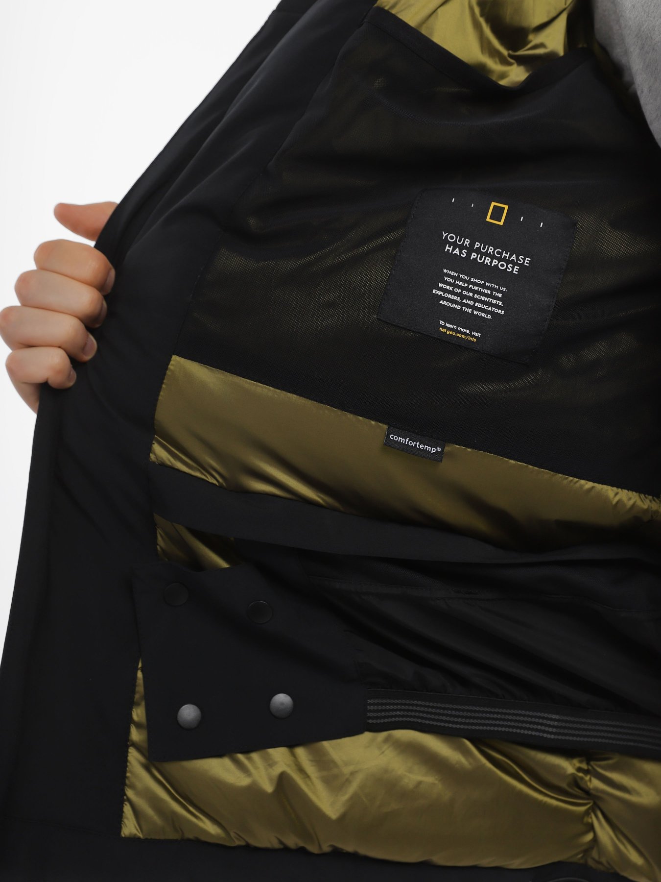 Зимова куртка National Geographic Iconic Explorer Hodded модель M121-01-529_чорний Фото