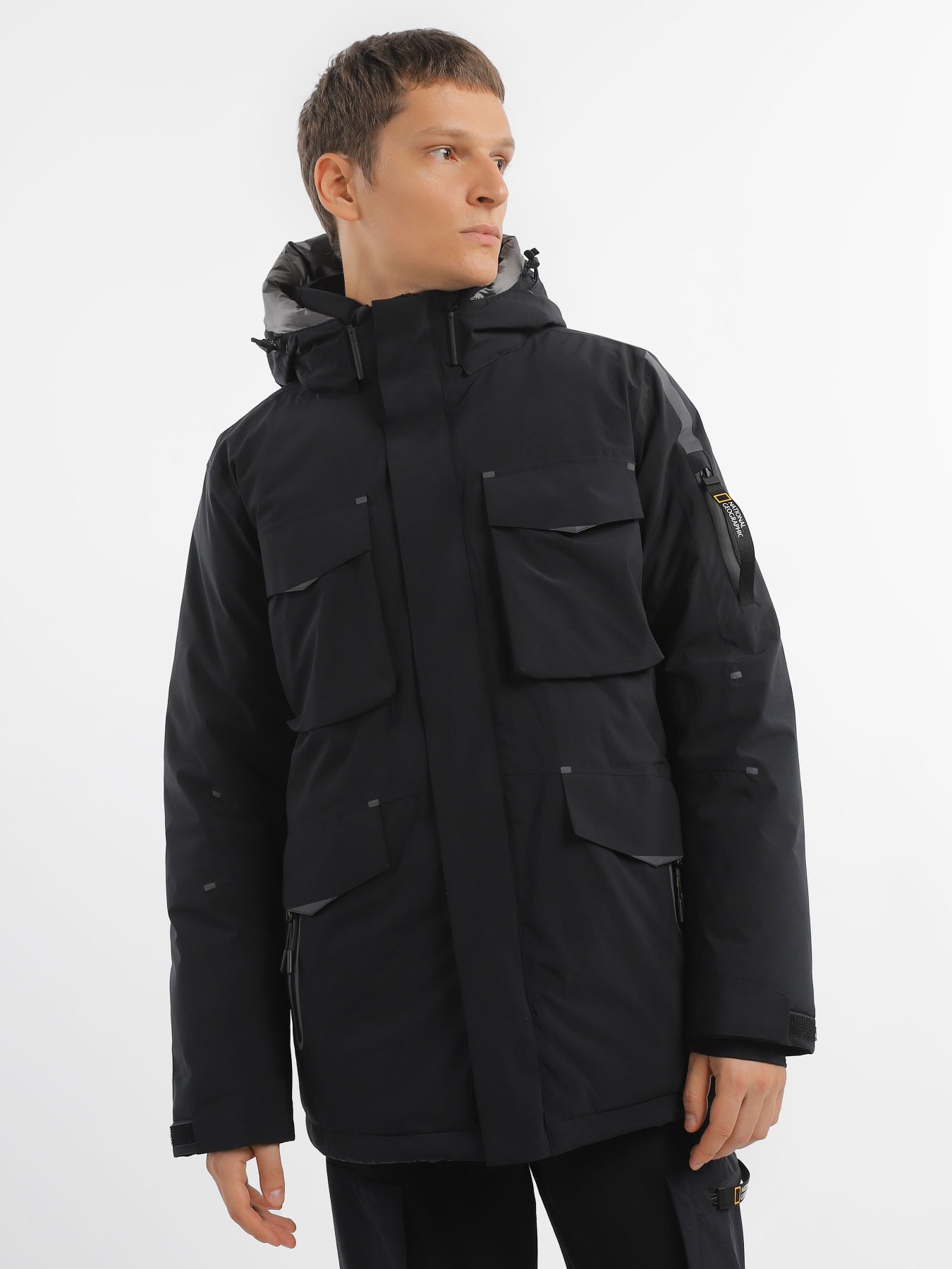 Парка National Geographic Iconic Explorer Hooded модель M121-01-530_чорний Фото