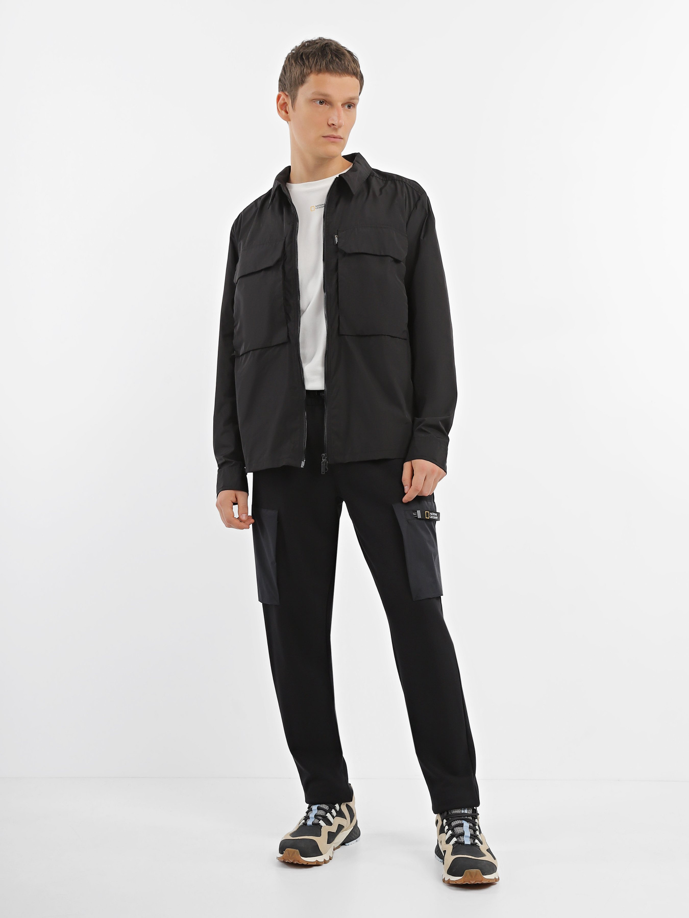 Демисезонная куртка National Geographic City Adventurer Zipped модель M121-01-532_чорний Фото