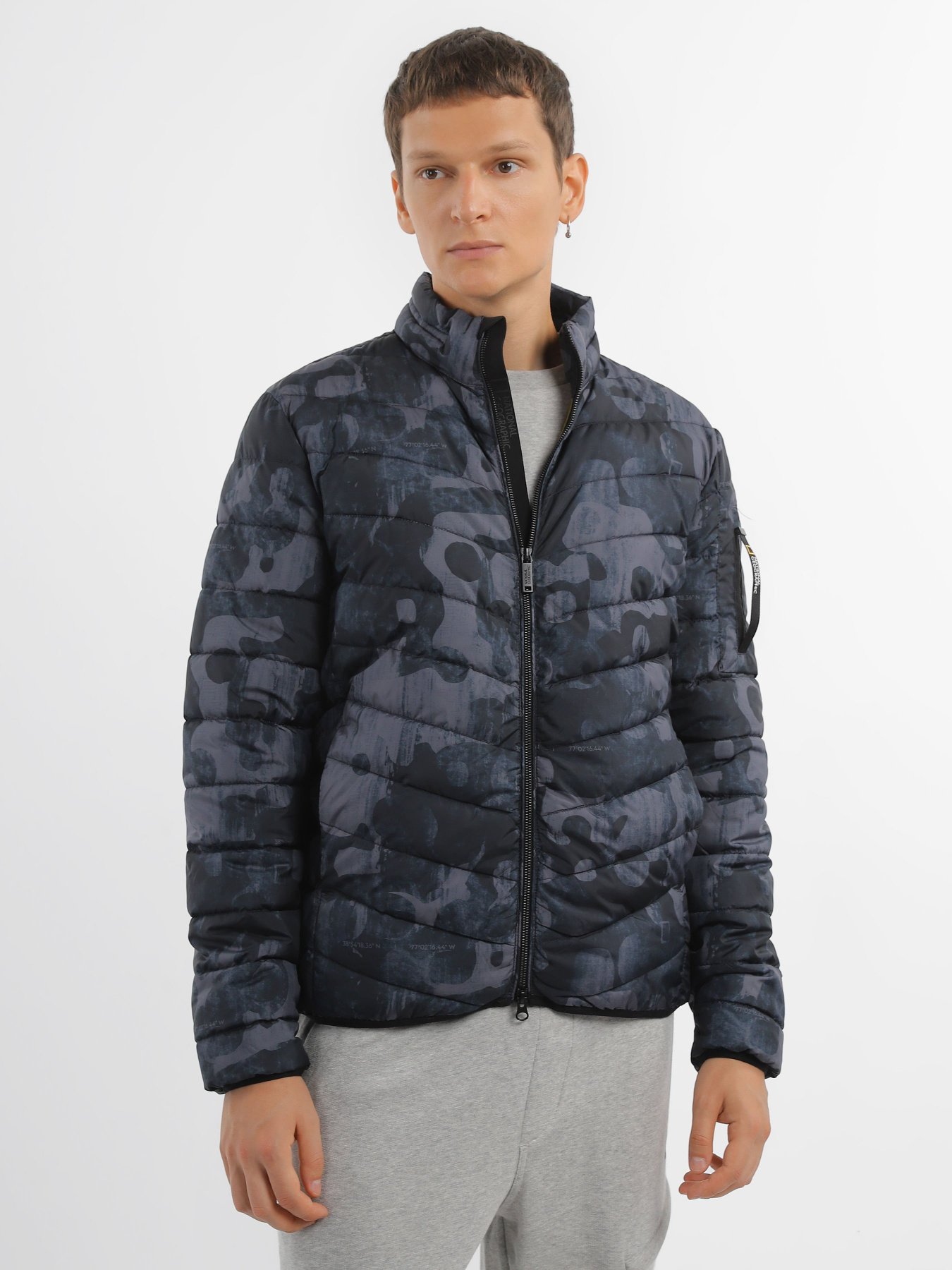 Демисезонная куртка National Geographic No Goose модель M121-01-533_комб. Фото