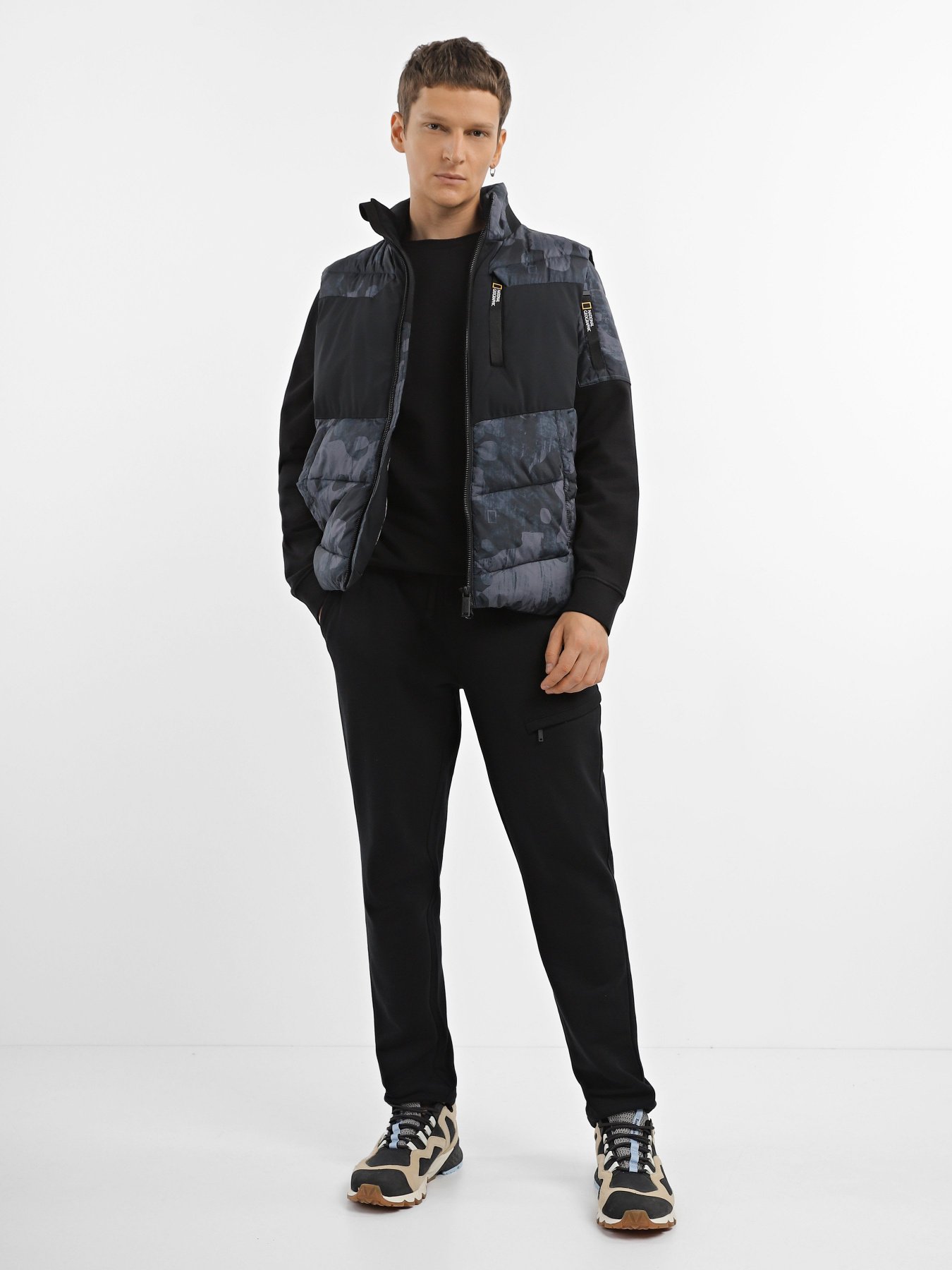 Жилет National Geographic модель M121-01-534_синій комб. Фото