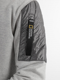 Світшот National Geographic Advanced Foundation Crew Neck модель M121-02-555_сірий комб. Світшот National Geographic Advanced Foundation Crew Neck модель M121-02-555_сірий комб. Фото