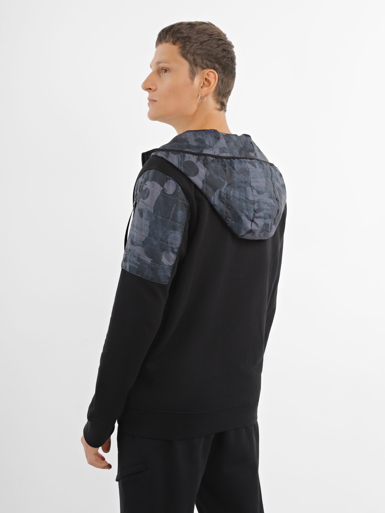 Кофта National Geographic Advanced Foundation Zipped модель M121-02-556_чорний комб. Фото