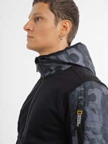 Кофта National Geographic Advanced Foundation Zipped модель M121-02-556_чорний комб. Фото