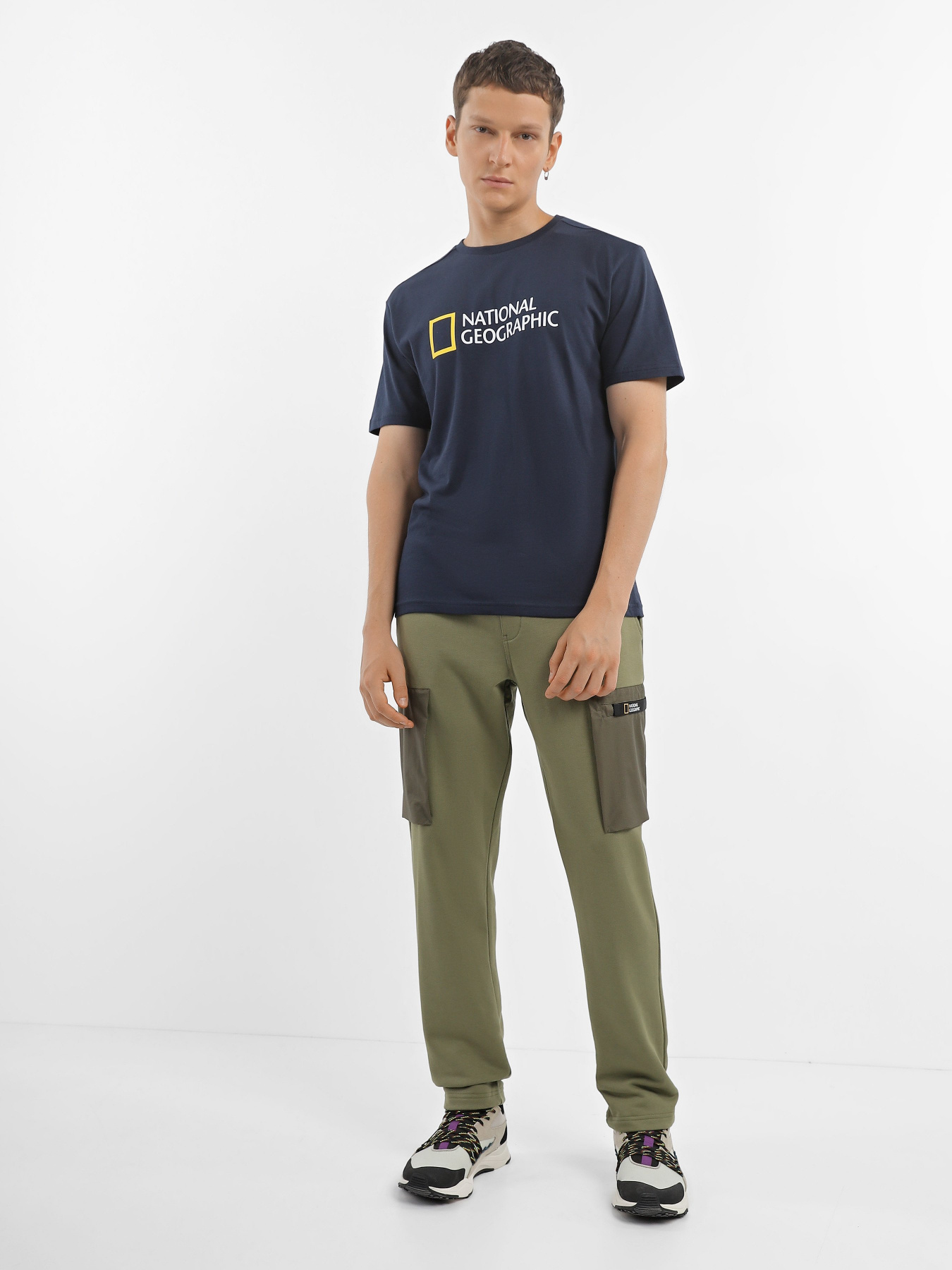 Брюки повседневные National Geographic модель M121-05-571_с.хакі Фото