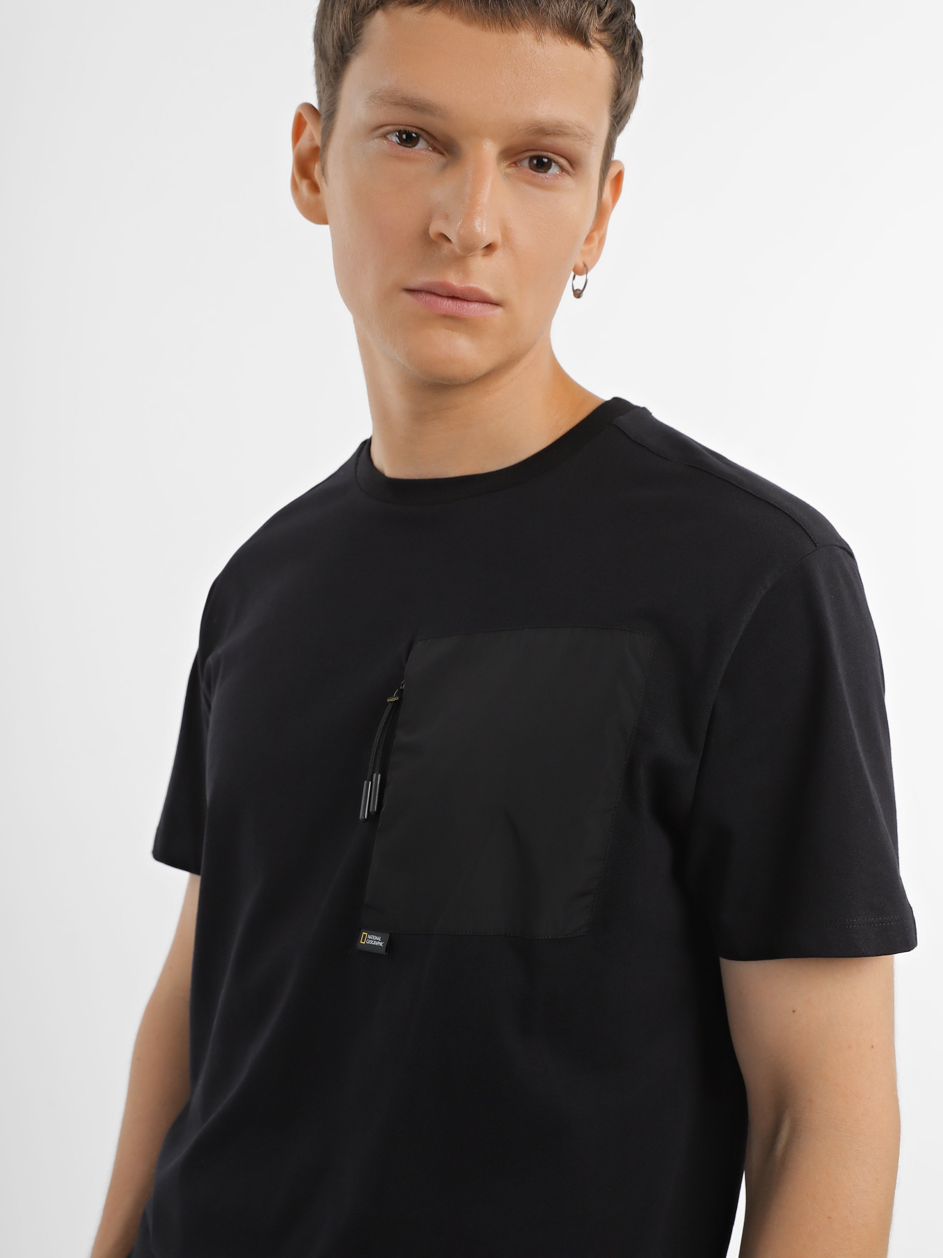 Футболка National Geographic Hybrid Chest Pocket модель M122-03-180_чорний Фото