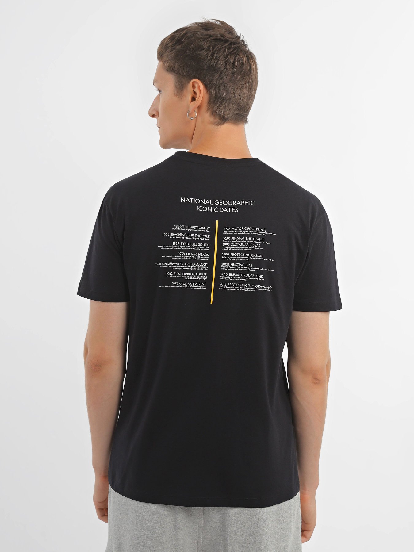 Футболка National Geographic Graphic Iconic Dates модель M122-03-183_чорний Фото