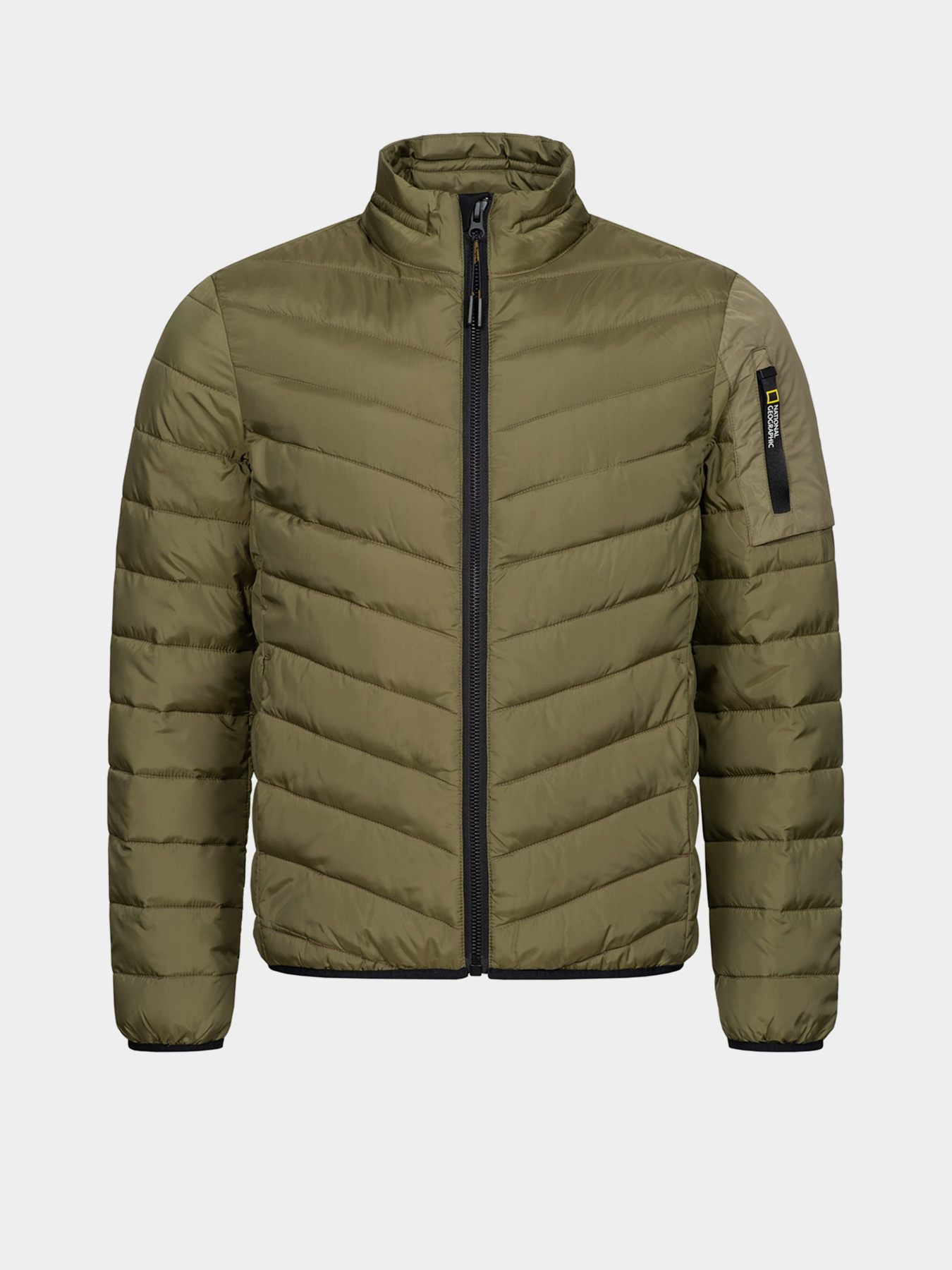 Демисезонная куртка National Geographic No Goose Puffer модель M221-01-121_оливковий Демисезонная куртка National Geographic No Goose Puffer модель M221-01-121_оливковий Фото