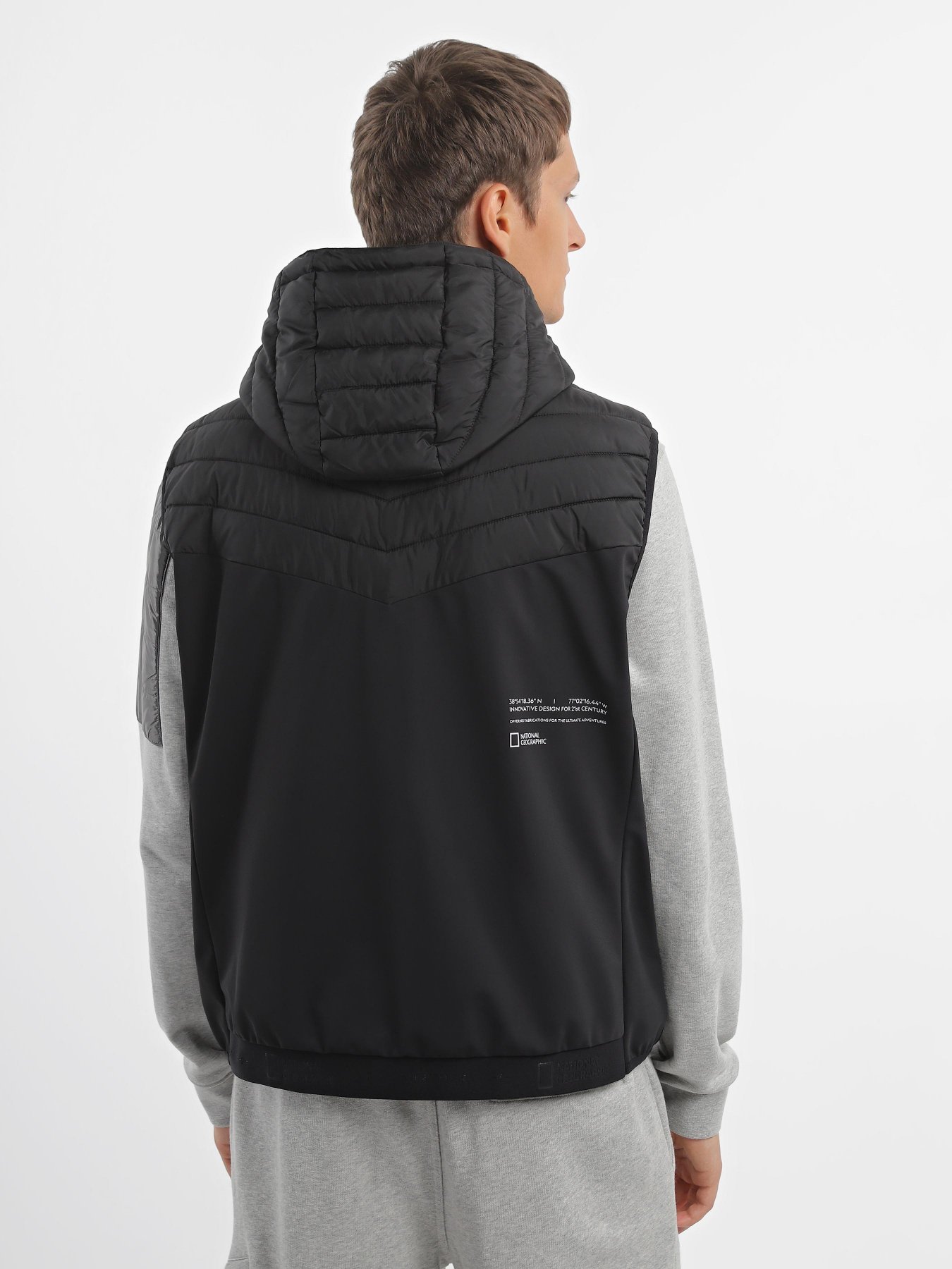Жилет National Geographic No Goose Puffer модель M221-01-130_чорний Фото