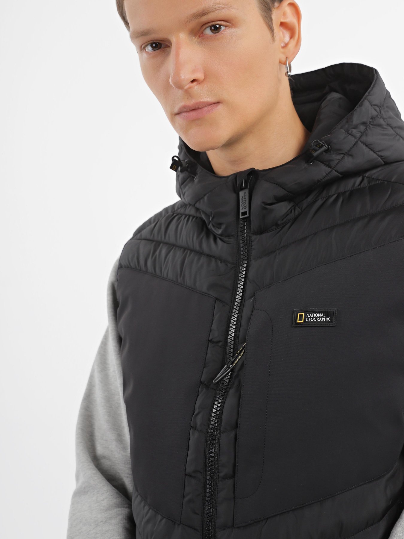Жилет National Geographic No Goose Puffer модель M221-01-130_чорний Фото
