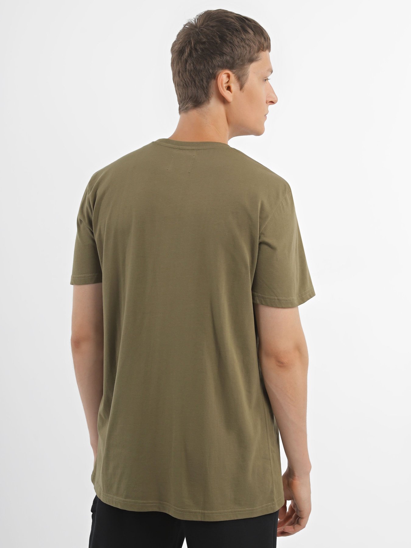 Футболка National Geographic Mini Logo модель M221-03-418_оливковий Фото