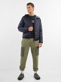 Демисезонная куртка National Geographic No Goose Hood модель M999-01-102_синій Фото