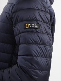 Демисезонная куртка National Geographic No Goose Hood модель M999-01-102_синій Фото