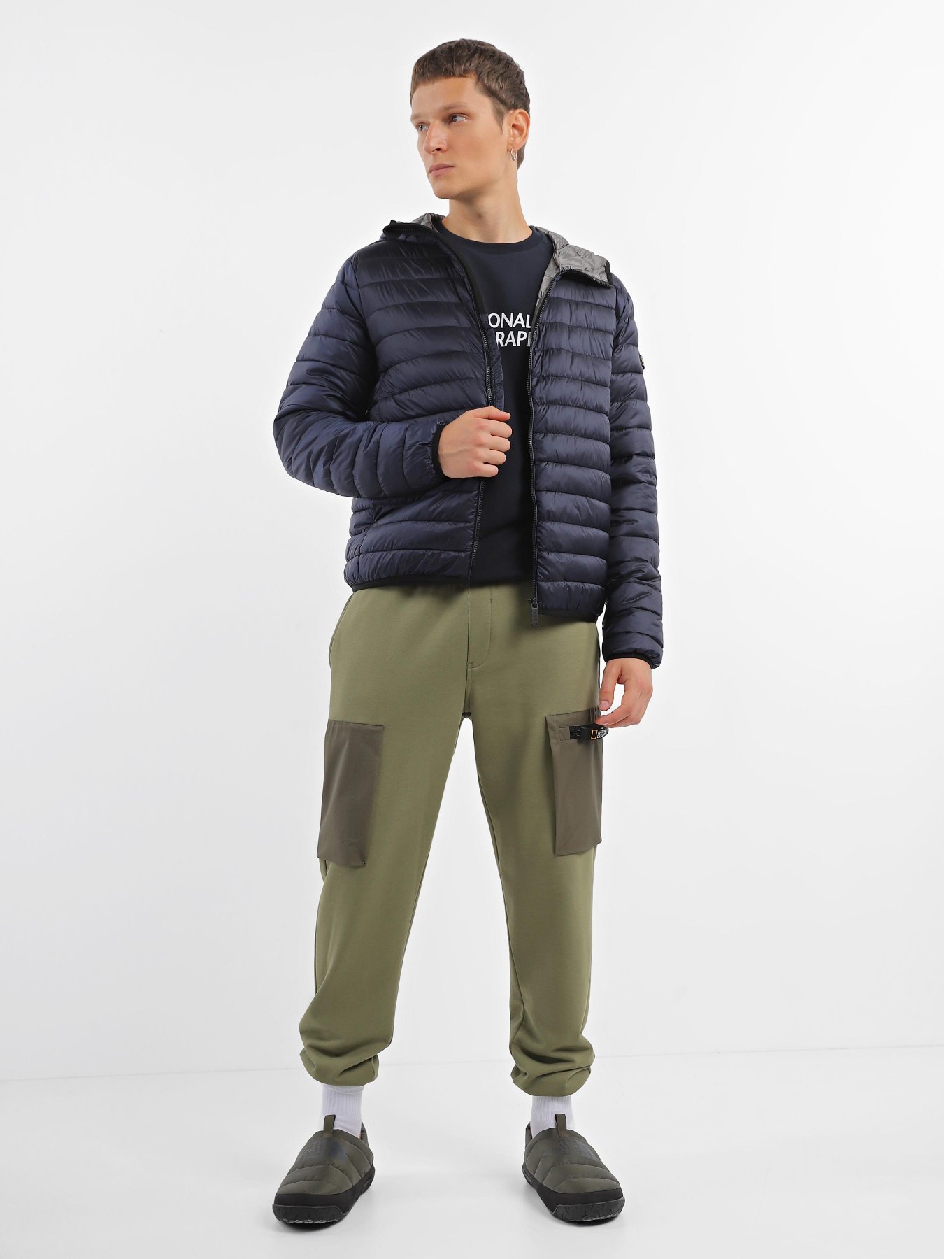 Демісезонна куртка National Geographic No Goose Hood модель M999-01-102_синій Фото