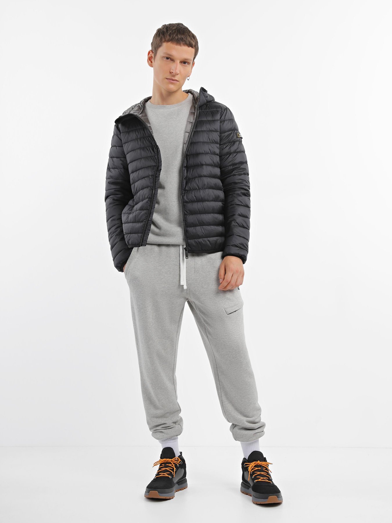 Демисезонная куртка National Geographic No Goose Hood модель M999-01-102_чорний Фото