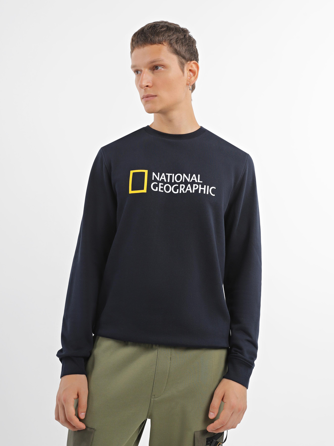 Свитшот National Geographic Foundation Big Logo Crew модель M999-02-814_синій Фото