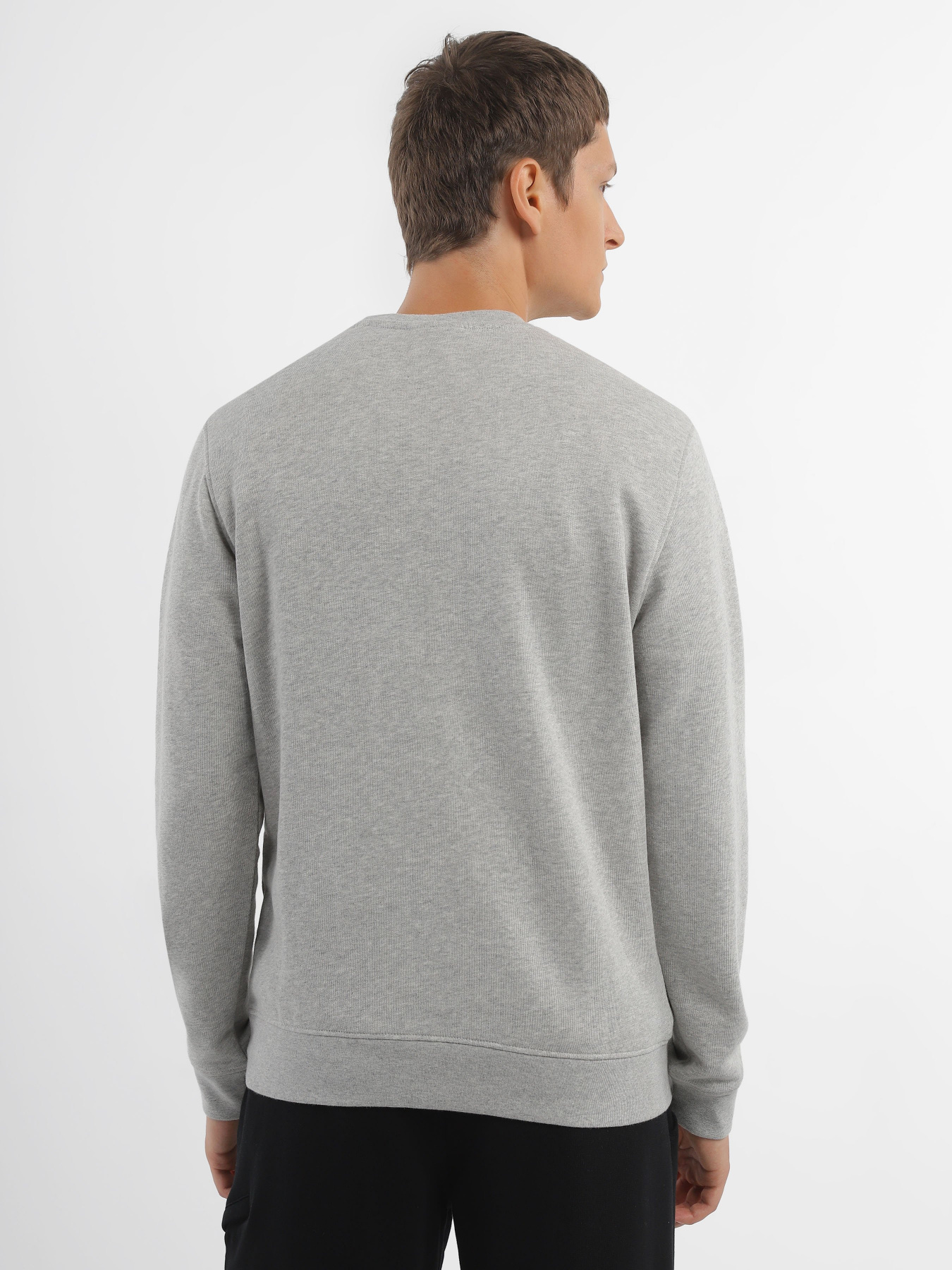 Свитшот National Geographic Foundation Big Logo Crew модель M999-02-814_сірий комб. Фото