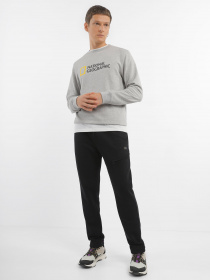 Свитшот National Geographic Foundation Big Logo Crew модель M999-02-814_сірий комб. Фото