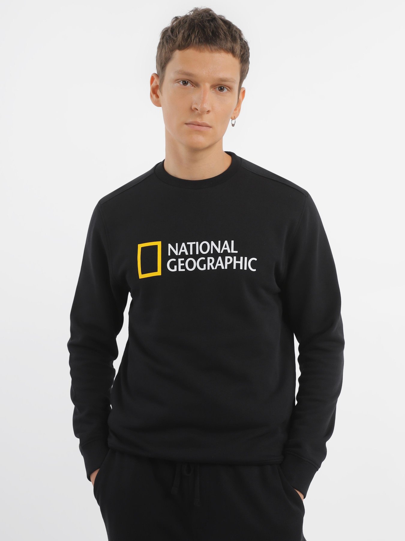 Світшот National Geographic Foundation Big Logo Crew модель M999-02-814_чорний Світшот National Geographic Foundation Big Logo Crew модель M999-02-814_чорний Фото