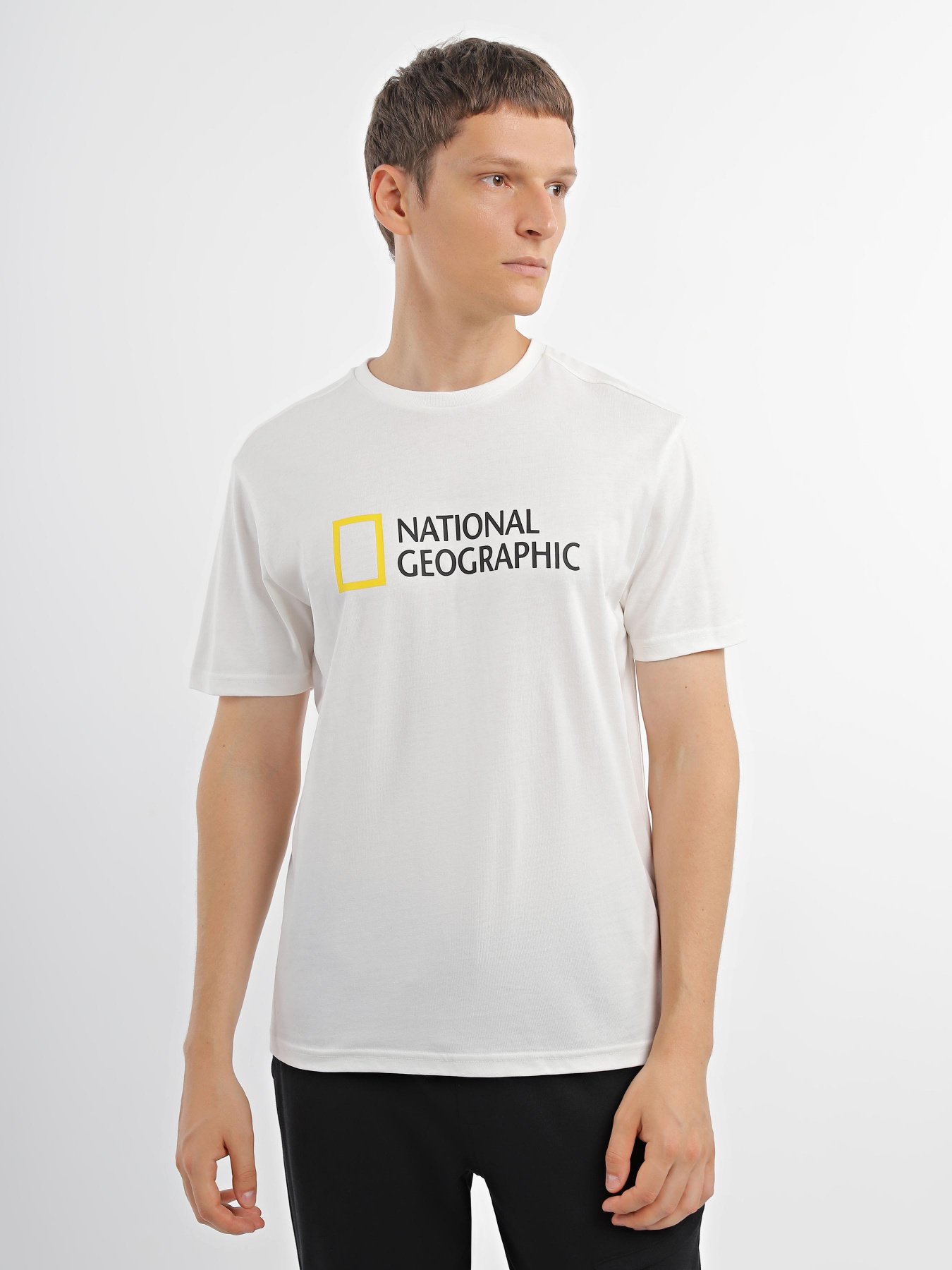 Футболка National Geographic Foundation Big Logo модель M999-03-821_білий Фото