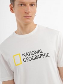 Футболка National Geographic Foundation Big Logo модель M999-03-821_білий Фото