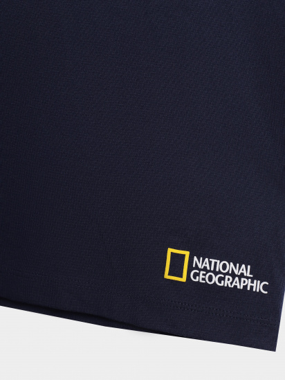 Футболка National Geographic Essentials Unisex Crew Neck модель U121-03-805_синій — фото 3 - INTERTOP