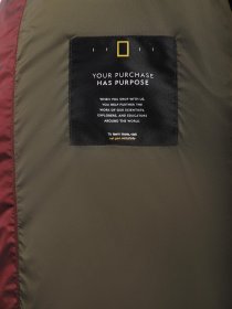 Демисезонная куртка National Geographic Re-Developed Cropped модель W121-01-606_бордовий Фото