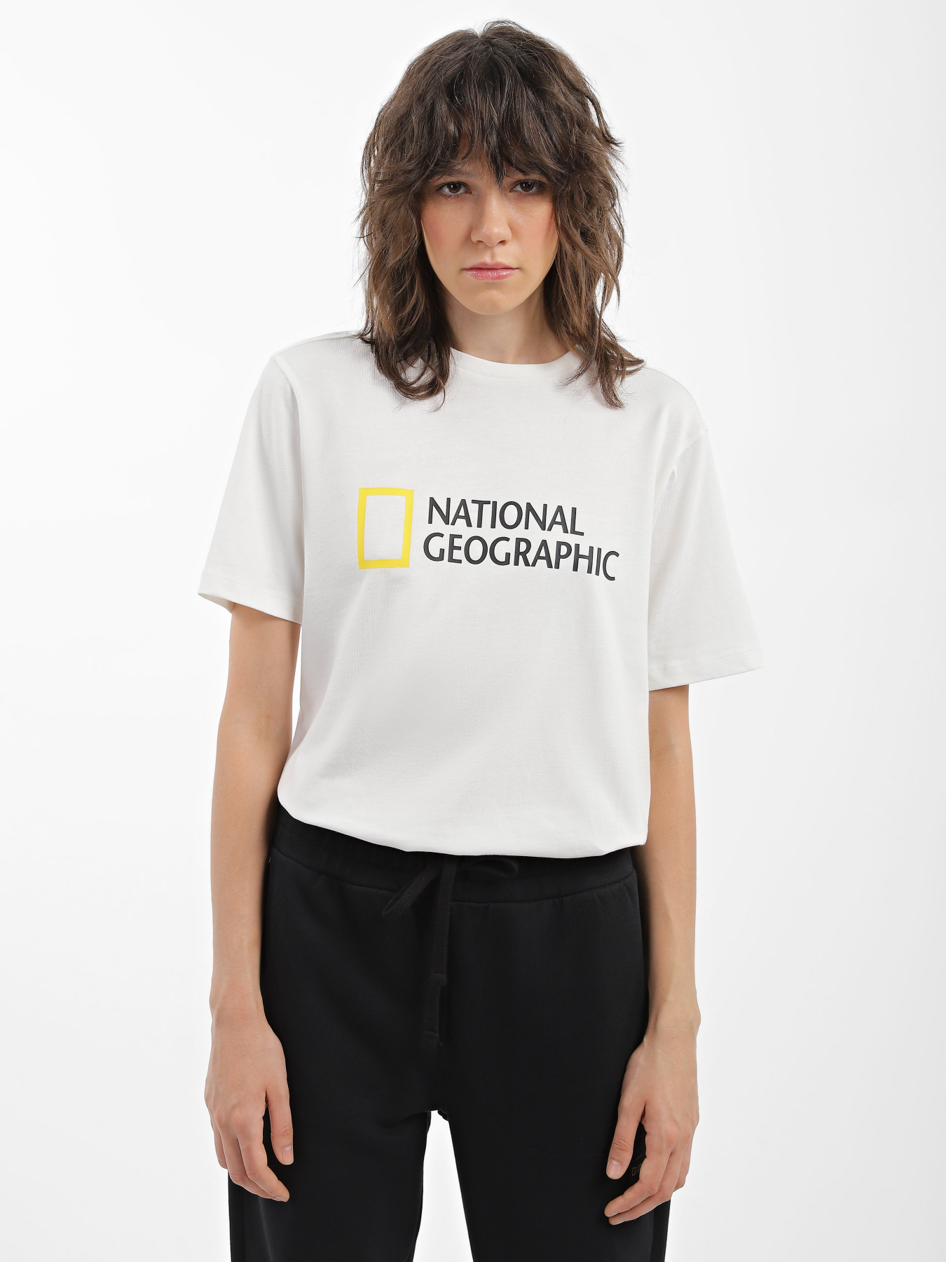 Футболка National Geographic Foundation Big Logo модель W999-03-921_білий комб. Фото