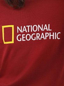 Футболка National Geographic Foundation Big Logo модель W999-03-921_бордовий комб. Фото