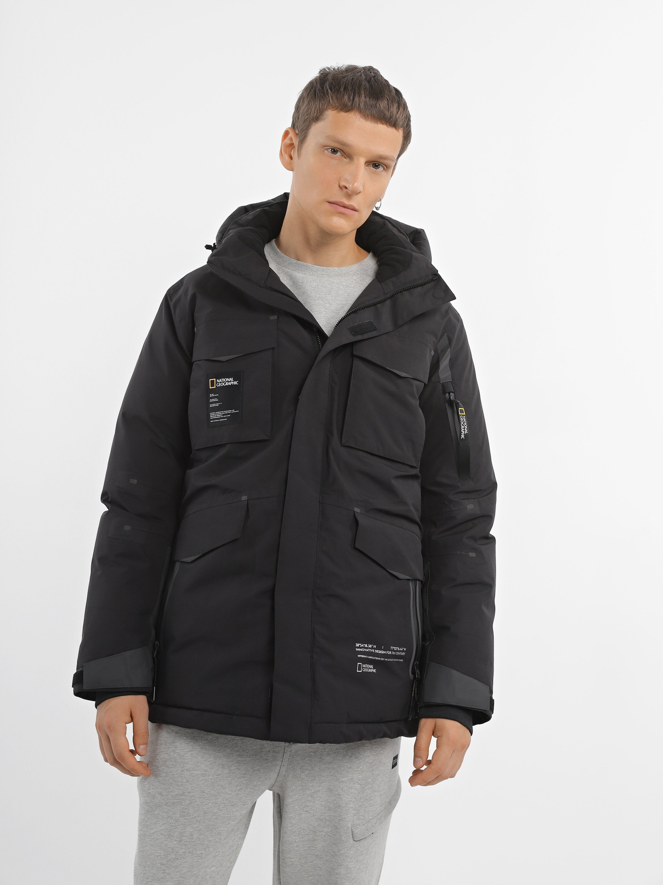 Демисезонная куртка National Geographic Iconin Explorer модель 20111010050_чорний Фото
