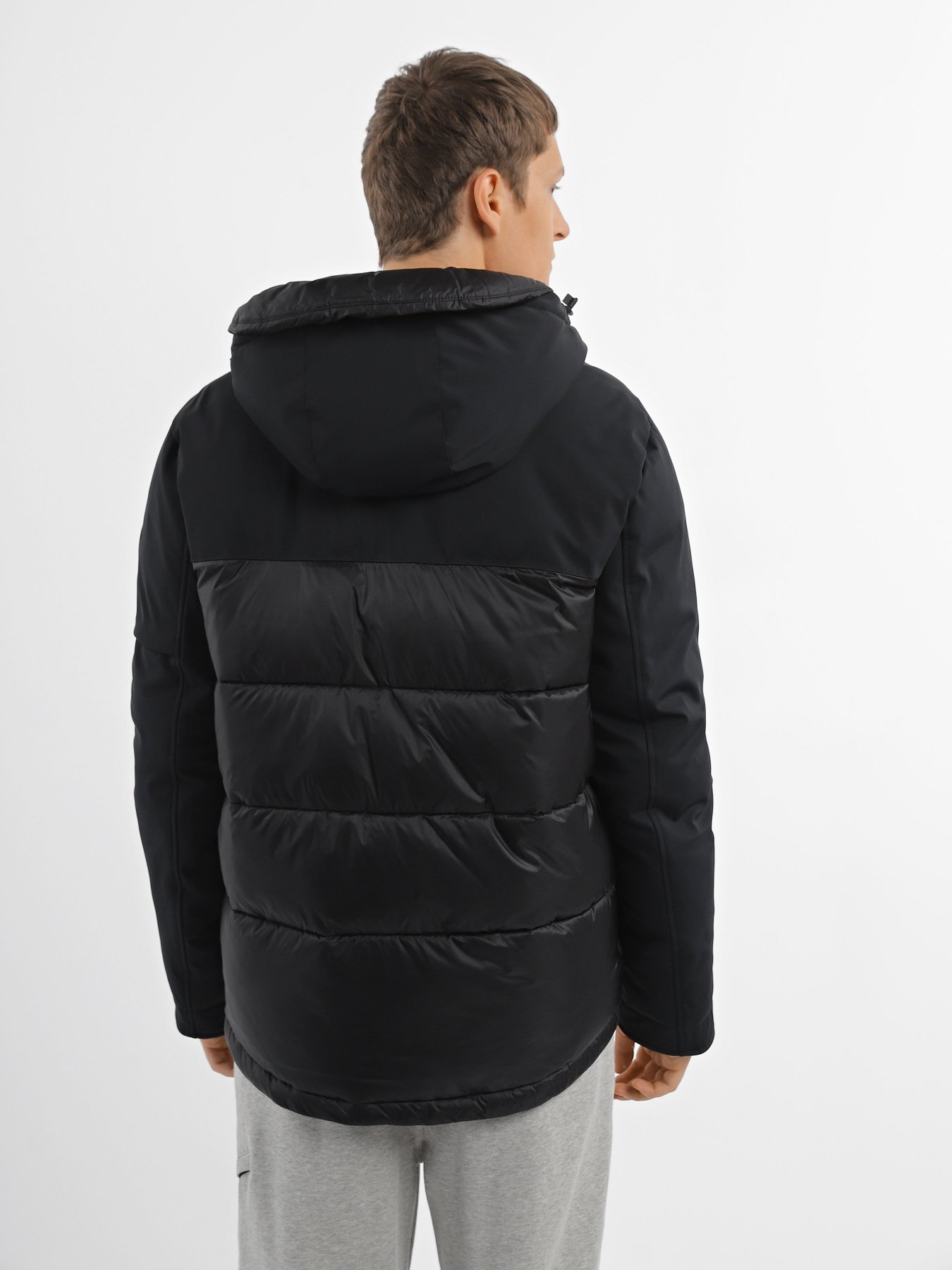 Пуховик National Geographic Re-Developed Hood Puffer модель M121-01-500_чорний Пуховик National Geographic Re-Developed Hood Puffer модель M121-01-500_чорний Фото