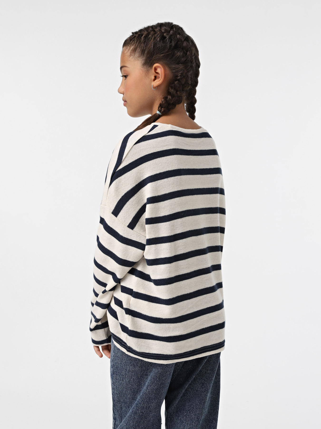 Лонгслив Name it модель 13220529_Buttercream STRIPES IN DAR Фото