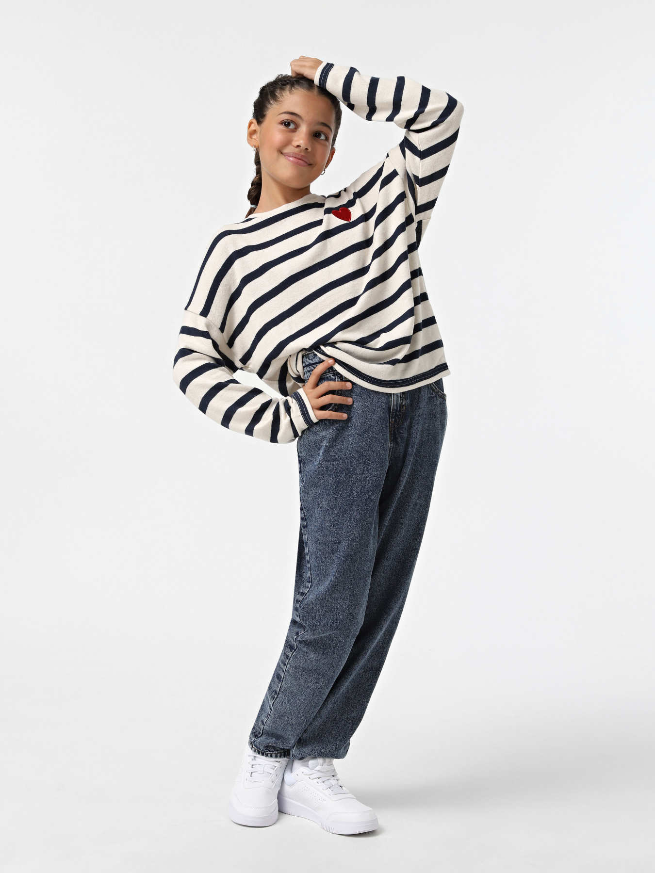 Лонгслів Name it модель 13220529_Buttercream STRIPES IN DAR Фото