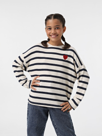 Лонгслів Name it модель 13220529_Buttercream STRIPES IN DAR Фото