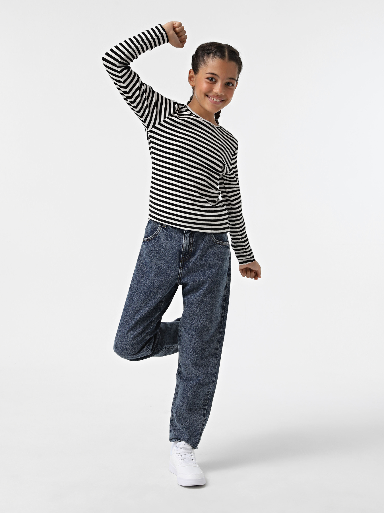 Лонгслив Name it модель 13221091_Black STRIPE Фото