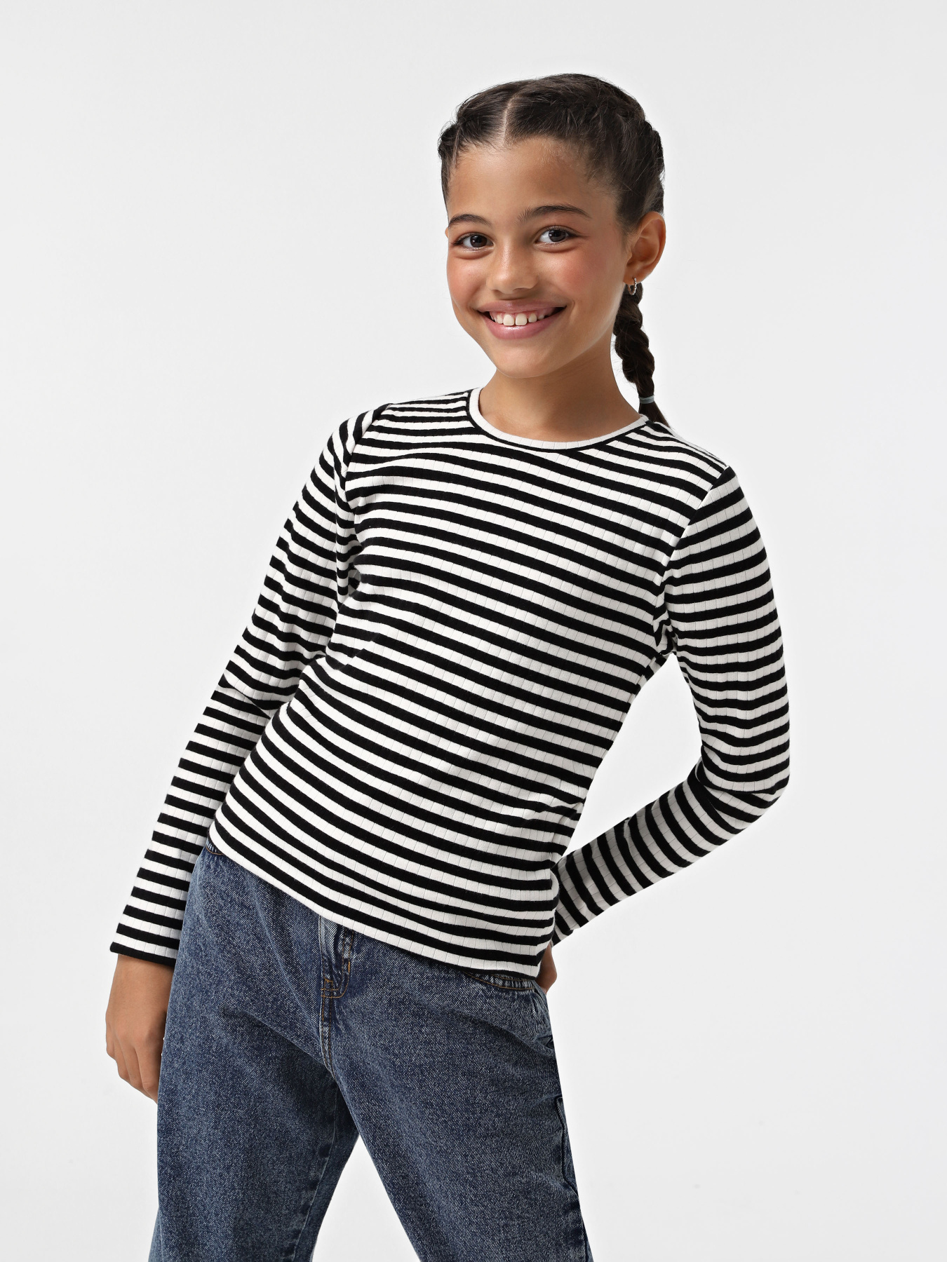 Лонгслів Name it модель 13221091_Black STRIPE Фото