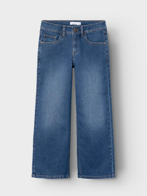 Широкие джинсы Name it модель 13231217_Dark Blue Denim Фото