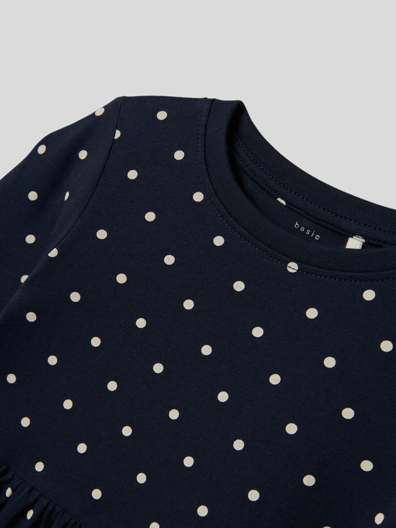 Платье мини Name it модель 13232892_Dark Sapphire DOTS AOP IN Фото