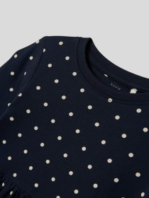 Платье мини Name it модель 13232892_Dark Sapphire DOTS AOP IN Фото