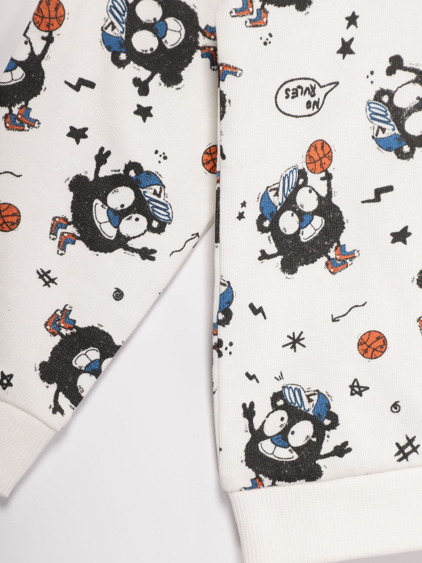 Свитшот Name it модель 13181132_білий комб. Фото