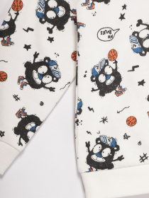 Свитшот Name it модель 13181132_білий комб. Фото