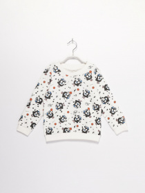 Свитшот Name it модель 13181132_білий комб. Фото