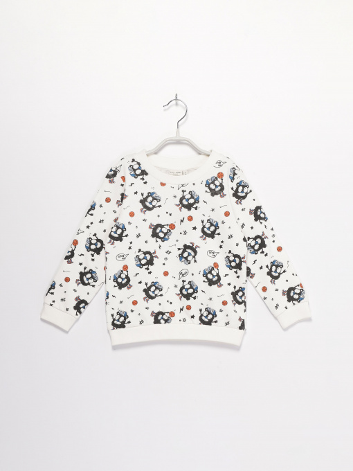 Свитшот Name it модель 13181132_білий комб. Фото