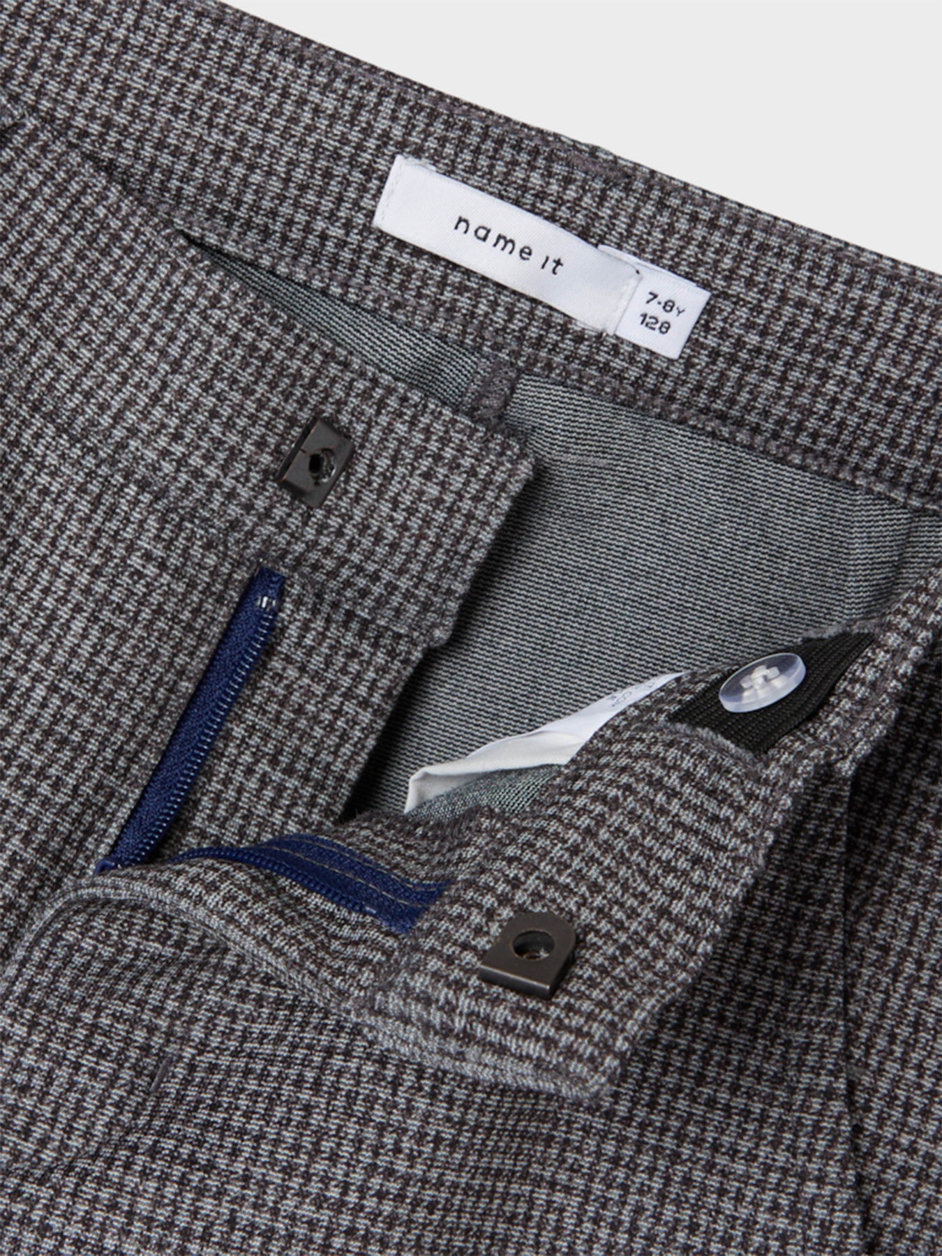 Класичні штани Name it модель 13227800_Licorice CHECKS Класичні штани Name it модель 13227800_Licorice CHECKS Фото