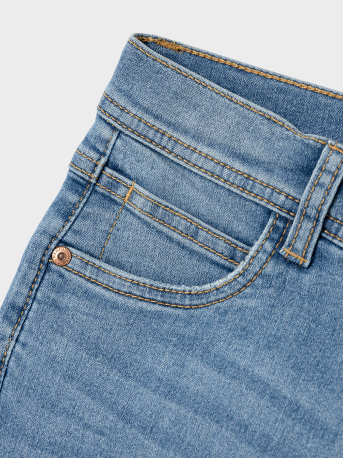 Широкі джинси Name it модель 13231226_Medium Blue Denim Фото