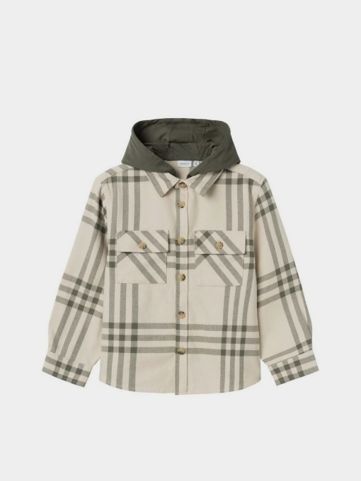 Рубашка повседневная Name it модель 13237392_Tea Leaf CHECKS Фото