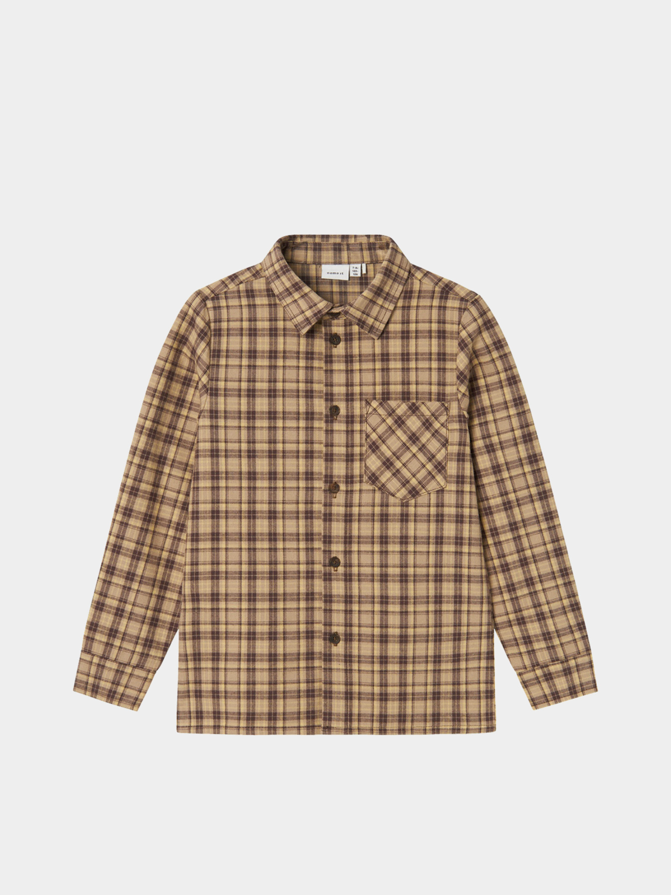 Сорочка повсякденна Name it модель 13222854_Weathered Teak Фото