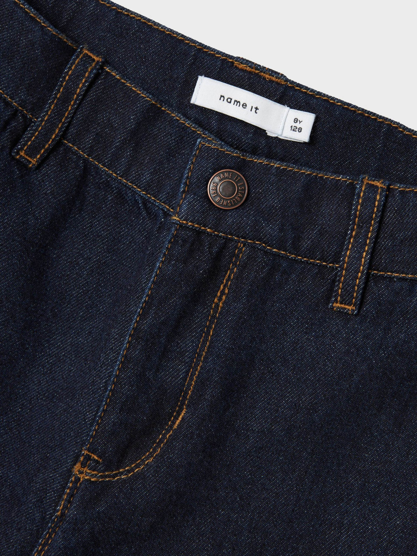 Прямые джинсы Name it модель 13235531_Dark Blue Denim Фото