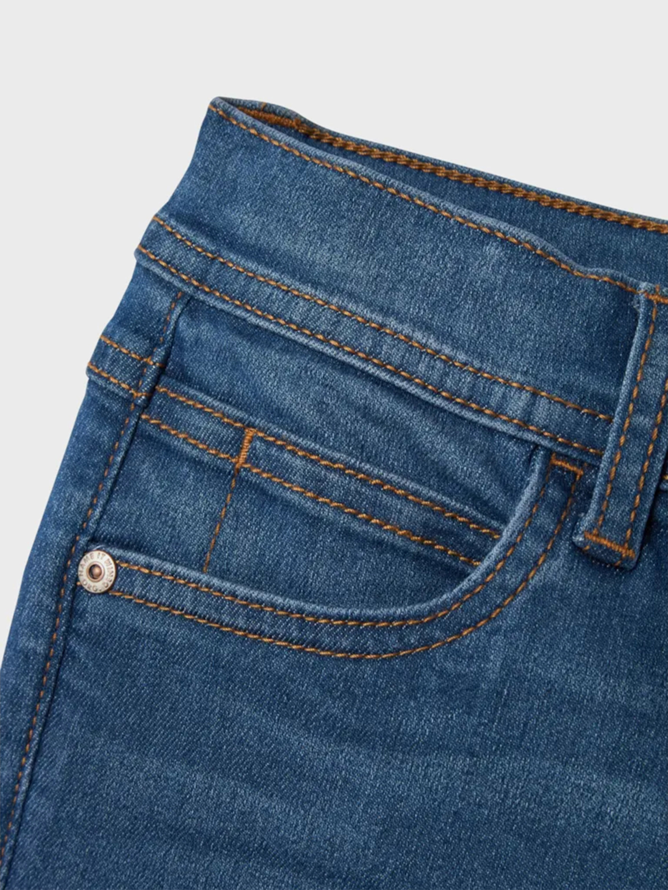 Прямые джинсы Name it модель 13238082_Dark Blue Denim Фото