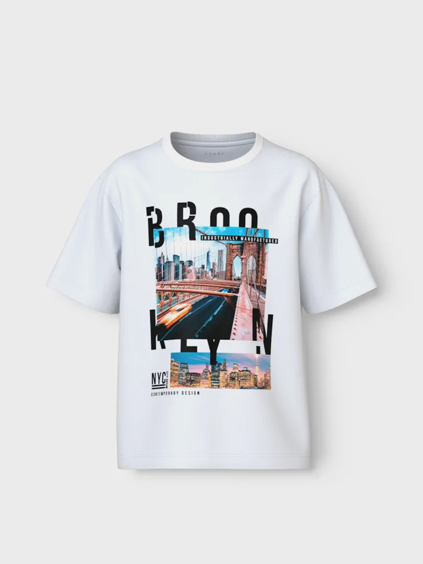 Футболка Name it модель 13239070_Bright White Brooklyn Фото